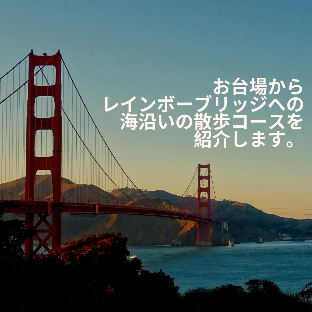 お台場 お台場からレインボーブリッジへの海沿いの散歩コースを紹介します お出かけ備忘録
